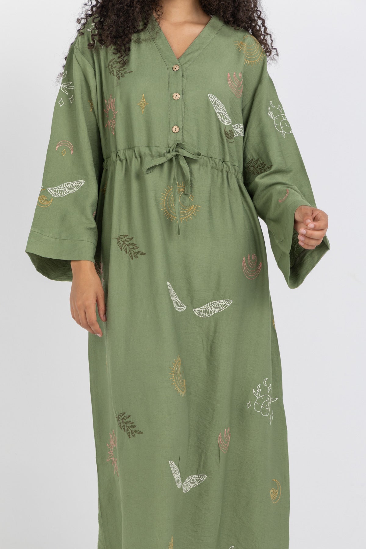 Image of Maxi Embroidered Dress